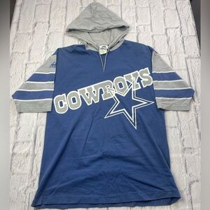 Vintage 90’s NFL Dallas Cowboys Apex T-Shirt With Hoodie Sz M